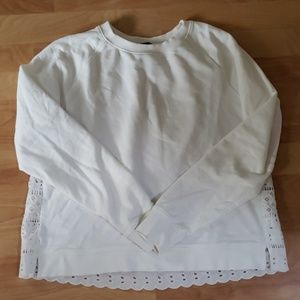 White j.crew sweatshirt